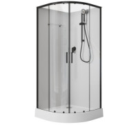 Душевая кабина Aquanet Passion EVO R black 90x90 набор 1