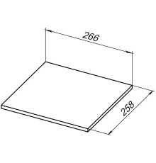 Полка для стеллажа Allen Brau Liberty 30 1.33009.G-S серый структ