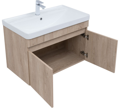 Тумба под раковину Aquanet Оптима 80 дуб светлый