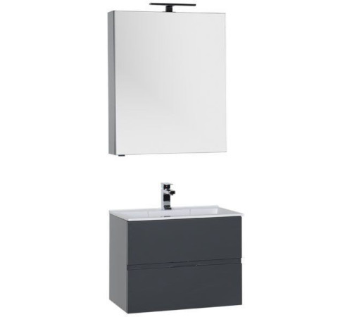 Мебель для ванной Aquanet Алвита 70 серый антрацит