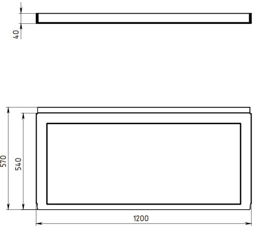 Фронтальный экран Aquanet West NEW/Nord NEW/Light/Corsica/Medea 150