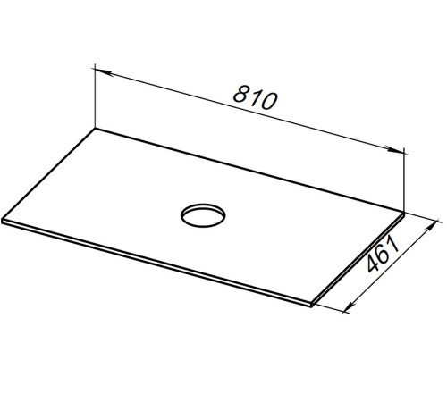 Столешница Allen Brau Reality 80 1.32023.DG-S пепел структ