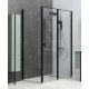 Душевой уголок Allen Brau Priority 100x80 3.31006.BBA + 3.31015.BBA черный браш