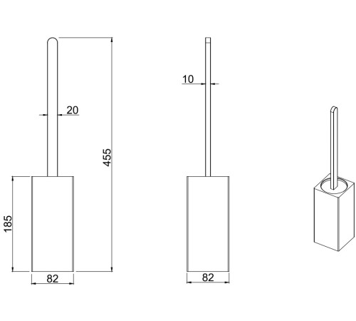 Ершик для унитаза Allen Brau Infinity 6.21009-00 хром