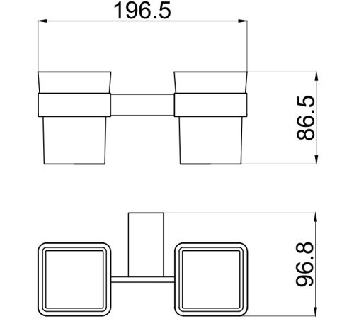 Стакан Allen Brau Infinity 6.21003-31 белый/черный матовый