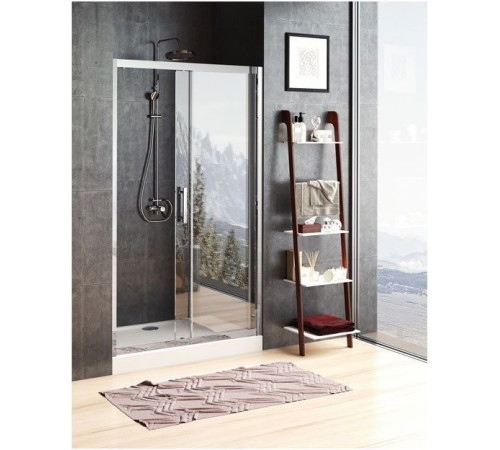 Душевая дверь Aquanet Delta NPE6121 130, прозрачное стекло