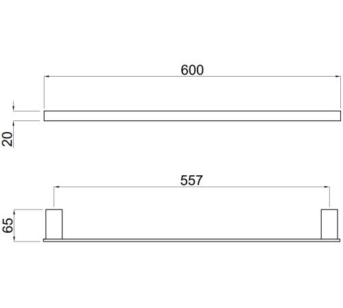 Держатель для полотенец Allen Brau Infinity 6.21011-00 хром