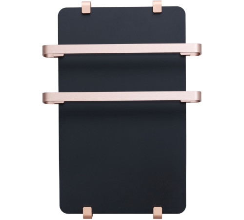 Полотенцесушитель электрический Allen Brau Infinity 100x44 с рейлингом 2.0 и креплением, медь браш