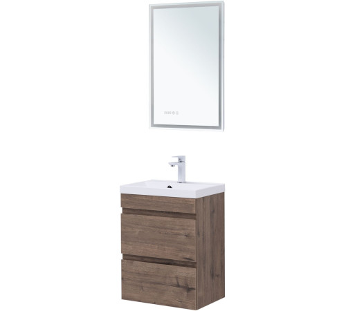 Тумба под раковину Aquanet Нота New 50 дуб веллингтон табак