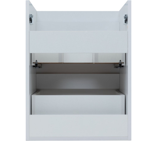Тумба под раковину Aquanet Практика 50 белый матовый (2 ящика)