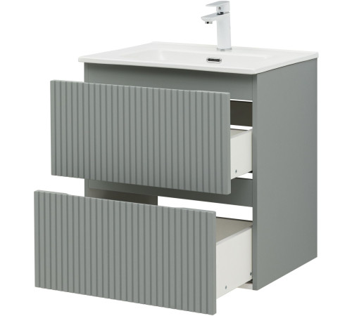 Тумба под раковину Aquanet Джейн (Flat) 60 мисти грин