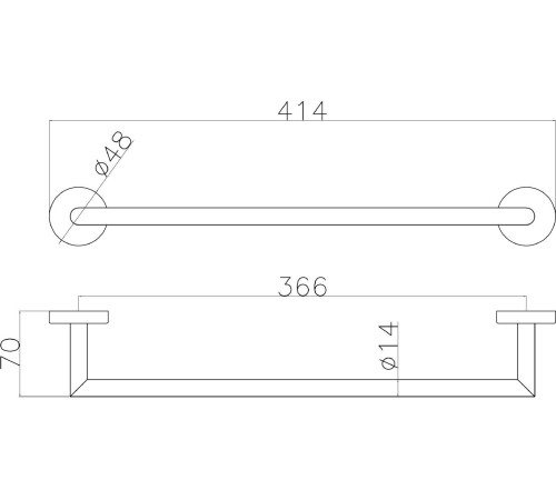 Держатель для полотенец Allen Brau Priority 6.31A11-00 хром
