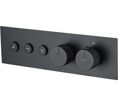 Смеситель для душа Allen Brau Liberty 5.33003-31 (с внутренней частью, 3 выхода) черный матовый