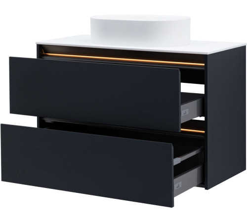 Тумба под раковину Allen Brau Activity 100 1.34014.AM антрацит матовый/олива браш