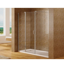 Душевая дверь Aquanet Cinetic 200, прозрачное стекло (AE12-N-120H190U-CT + AE12-F-80H190U-CT)