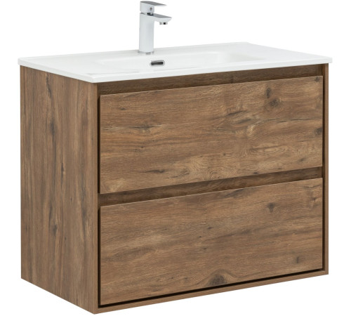 Тумба под раковину Aquanet Милан 80 дуб рустикальный