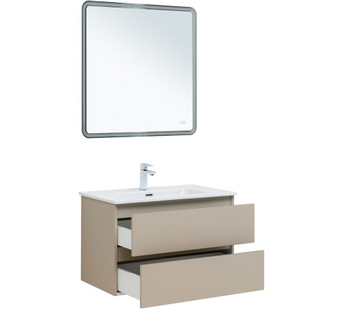 Тумба под раковину Aquanet Вега 2.0 80 бежевый