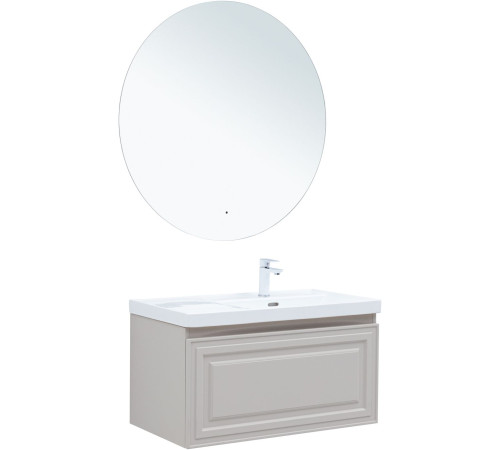 Тумба под раковину Aquanet Агата 90 бежевый