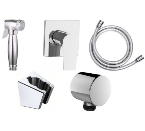 Набор смесителя с гигиеническим душем Aquanet Static 1.01 (с внутренней частью)