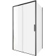 Душевой уголок Aquanet Pleasure Evo 110x100 AE65-110x100-BT профиль черный, прозрачное стекло