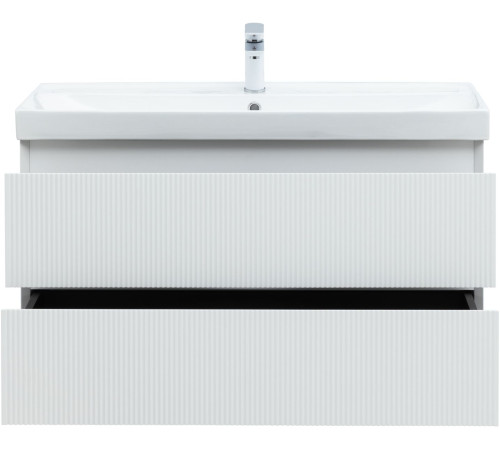 Тумба под раковину Aquanet Альтера 100 белый матовый