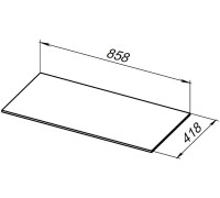 Столешница Allen Brau Liberty 90 1.330012.G графит