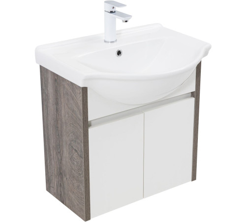 Тумба под раковину Aquanet Сидней 60 дуб рошелье/белый
