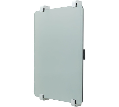 Полотенцесушитель электрический Allen Brau Infinity 60x44 с рейлингом и креплением, серебро браш