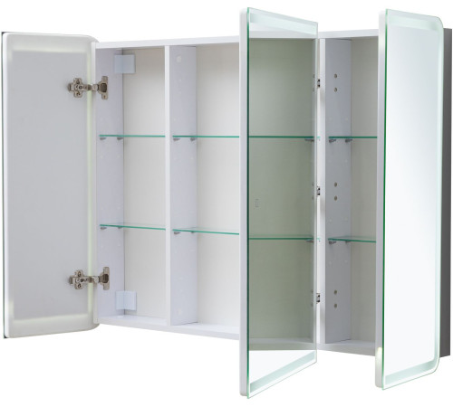 Зеркальный шкаф Aquanet Оптима 110 с LED подсветкой