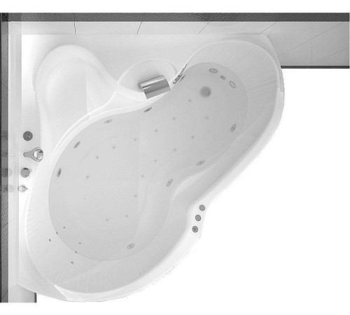 Карниз для ванны Aquanet Bellona полукруглый 165х165