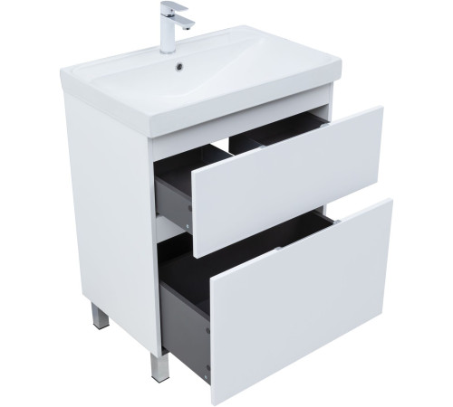 Тумба под раковину Aquanet Алвита New 70 напольная, белый матовый