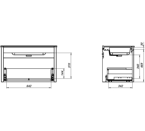 Тумба под раковину Allen Brau Gravity 80 1.370013.PWM папирус матовый