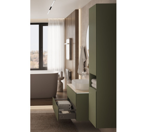 Тумба под раковину Allen Brau Infinity 85 1.21001.CGM олива матовый