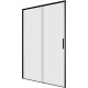 Душевая дверь Aquanet Pleasure Evo 120 AE65-N120-BT профиль черный, прозрачное стекло