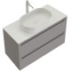 Тумба под раковину Allen Brau Fantasy 80 1.11001.PGM 2.0 платина матовый