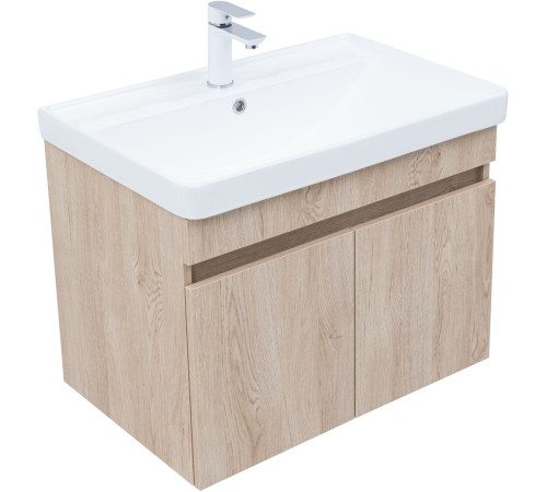 Тумба под раковину Aquanet Оптима 70 дуб светлый