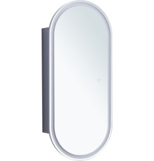 Зеркальный шкаф Aquanet Монте 40 белый, с LED подсветкой