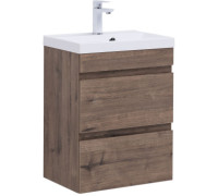 Тумба под раковину Aquanet Нота New 50 дуб веллингтон табак