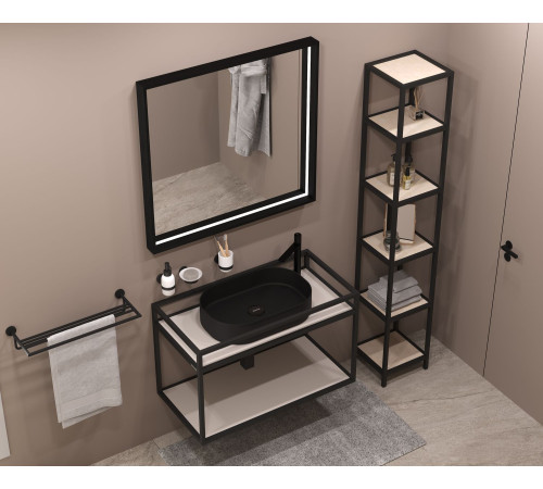 Зеркало Allen Brau Liberty 100 1.330016.BB черный браш