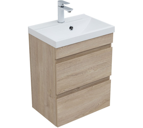 Тумба под раковину Aquanet Нота New 50 дуб светлый
