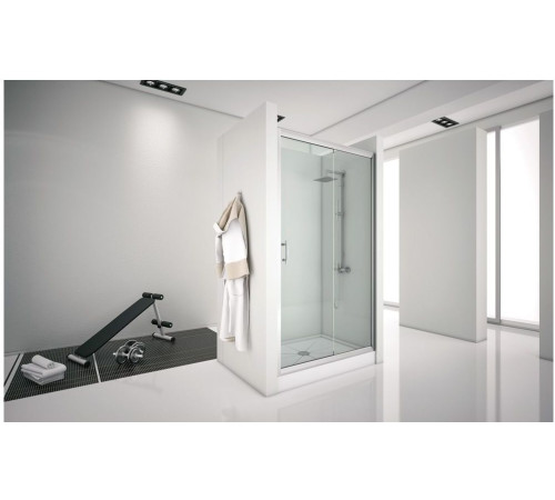 Душевая дверь Aquanet Alfa NAA6121 160, прозрачное стекло