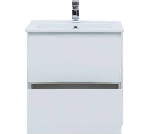 Тумба под раковину Aquanet Милан 65 белый глянец