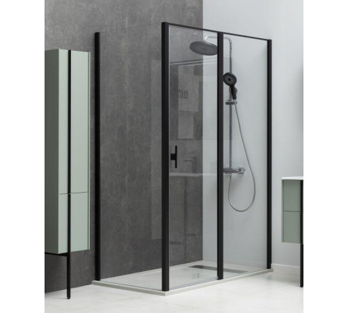 Душевой уголок Allen Brau Priority 140x90 3.31012.BBA + 3.31018.BBA черный браш