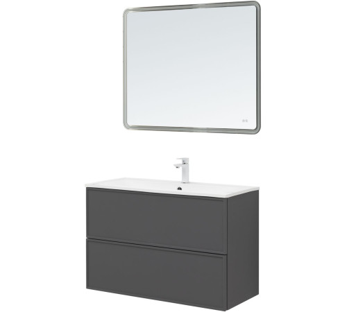 Тумба под раковину Aquanet Арт 100 ясень графит