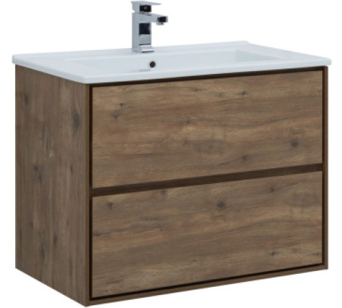 Тумба под раковину Aquanet Милан 85 дуб рустикальный