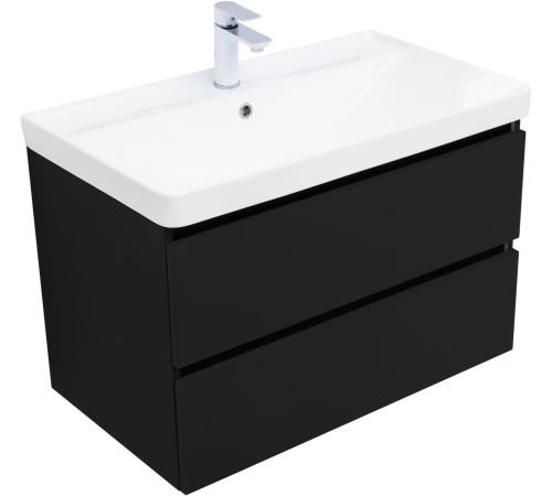 Тумба под раковину Aquanet Вега 2.0 80 черный