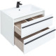 Тумба под раковину Aquanet Lino 70 белый матовый