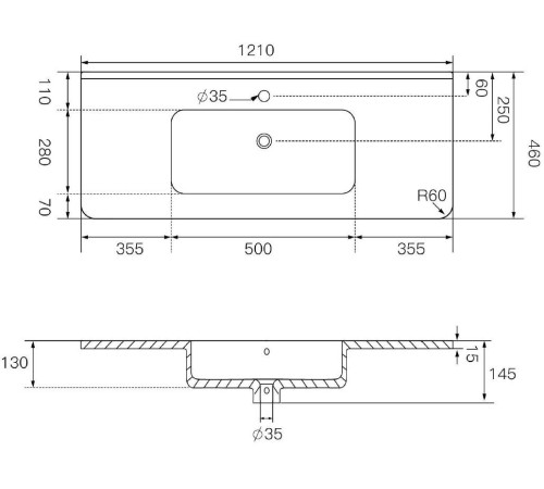 Раковина Allen Brau Paris 120 4.61003.20