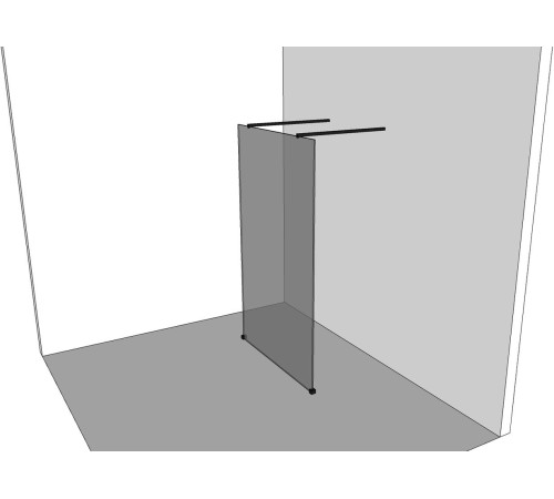 Душевая перегородка Allen Brau Infinity 2 120 3.21045.BBA черный браш