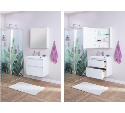 Мебель для ванной Aquanet Гласс 70 белый
